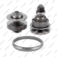 Комплект шкивов с ремнем (тип 2, 25 зубов на шестерне, б/у)