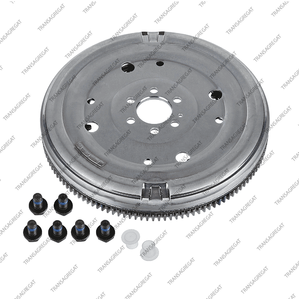 Маховик двухмассовый (тип 1, бензин, 6 отверстий для крепления, 129 зубов)